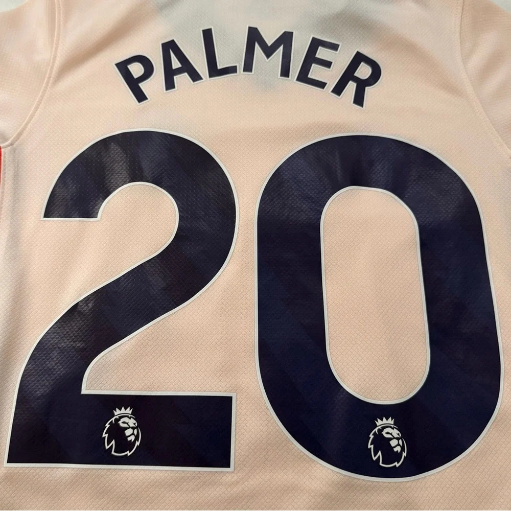 Nike Chelsea Football Club Soccer Jersey Large #20 Palmer Cream Blue Orange